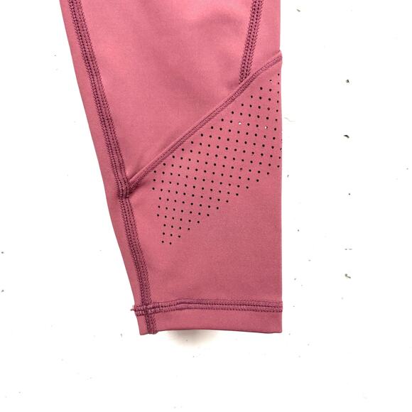 Lilybod Womens Arizona Leggings Apple Butter Pink Laser Cutting Poly Stretch XS - Picture 8 of 9